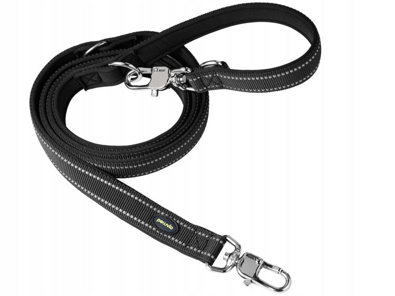 Leash PELUVIO Amigo L (220 x 2.5 cm) Black