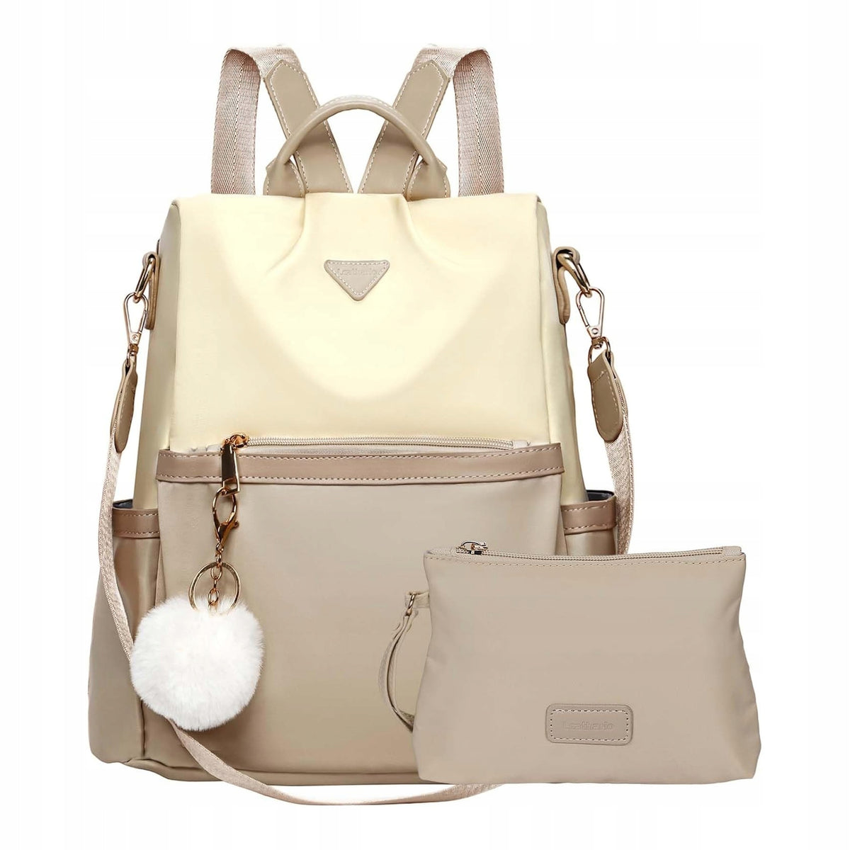 Leathario Women's Backpack Urban Anti-Theft Waterproof Small Elegant