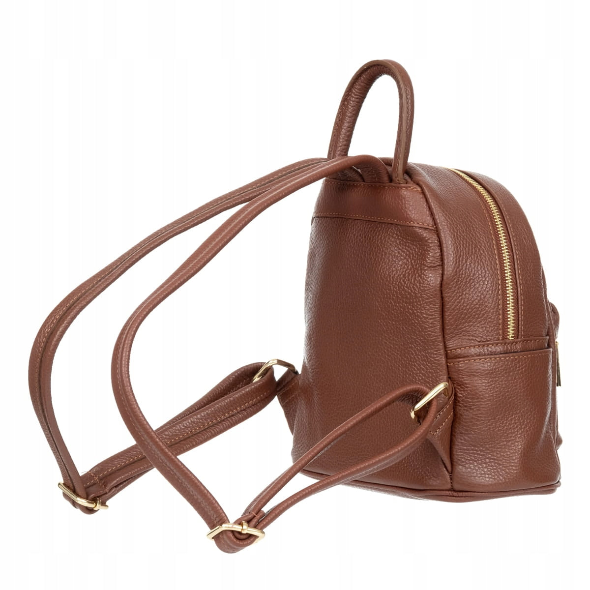 Leather Backpack Vezze Pulito Oro Cognac Brand Vezze
