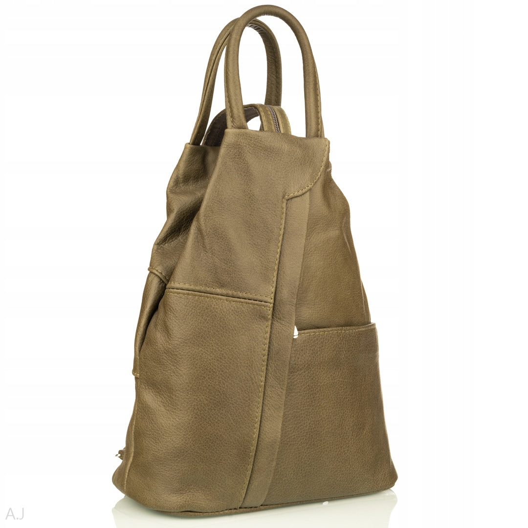 Leather Bag Backpack Women's Leather Product PL Brand no brand