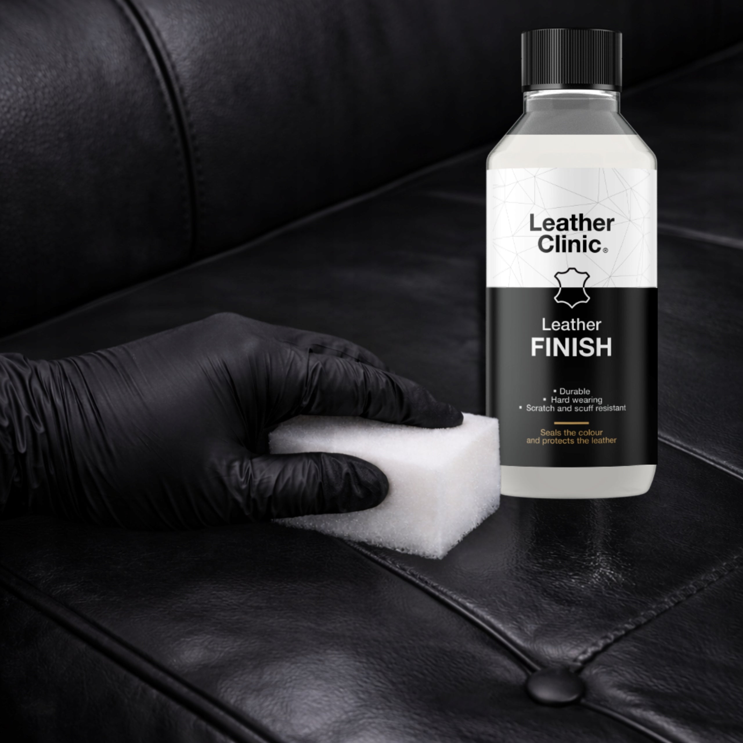 Leather Clinic Colourless Finishing Lacquer for Skin 100ml SEMI-MATT Packaging status original