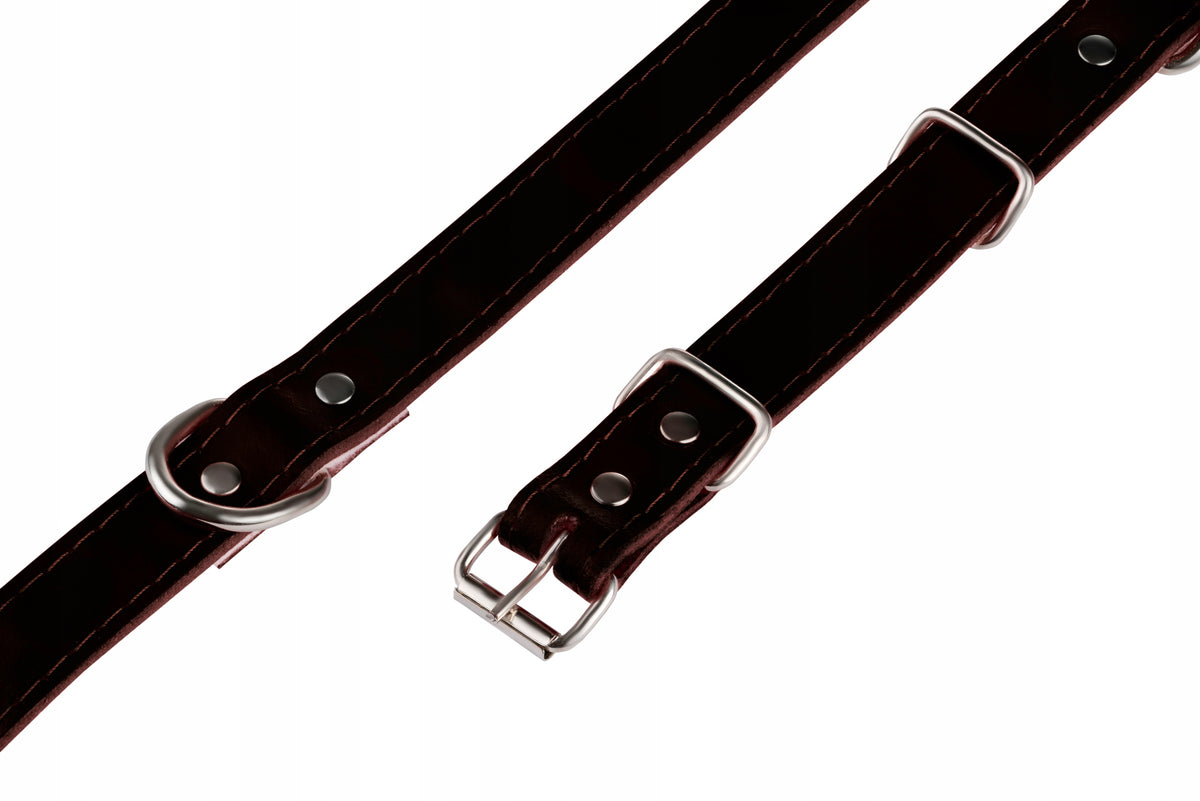 Leather Collar for Small Dog Adjustable with Soft Lining 18-25CM/1CM Packaging status original