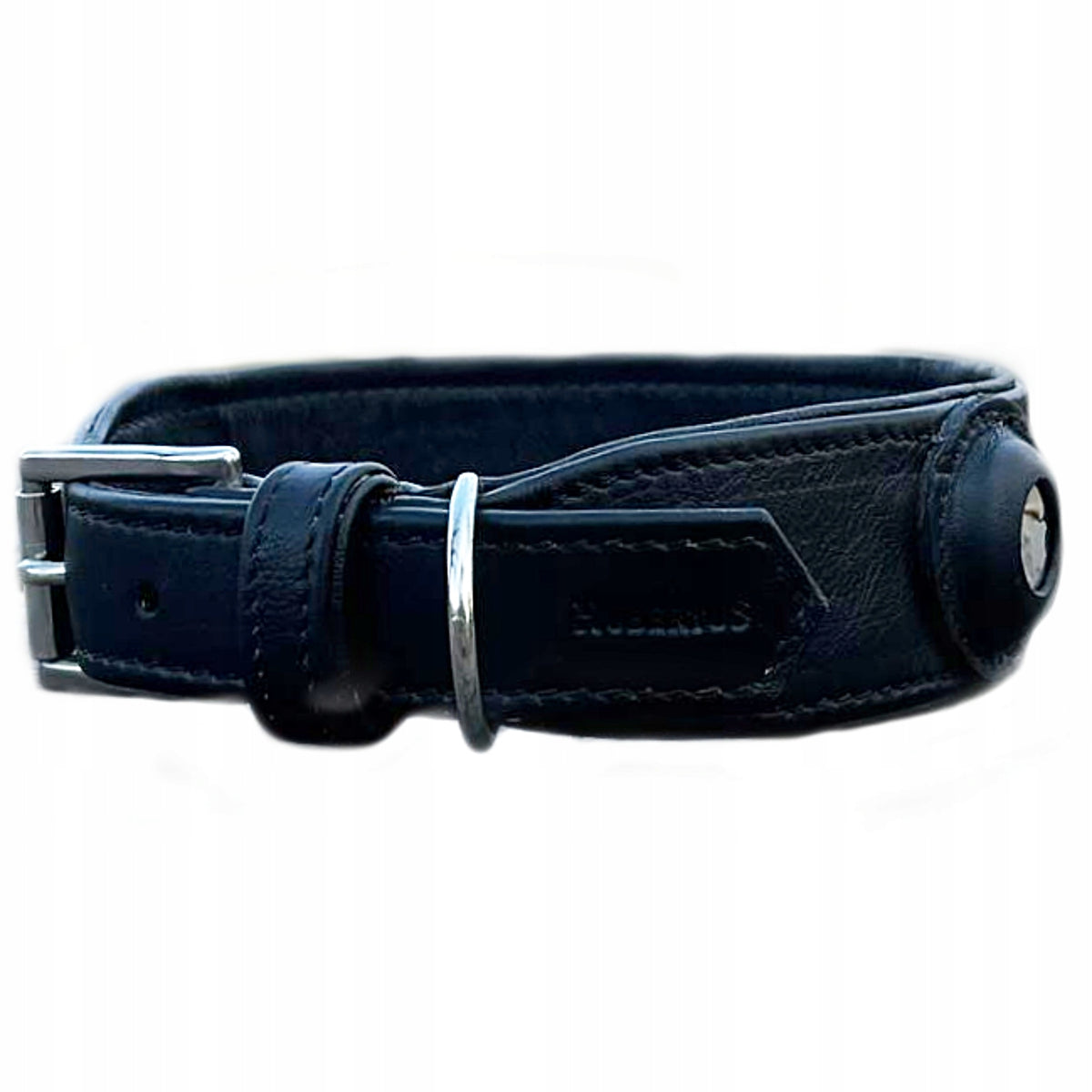Leather Collar with Air Tag