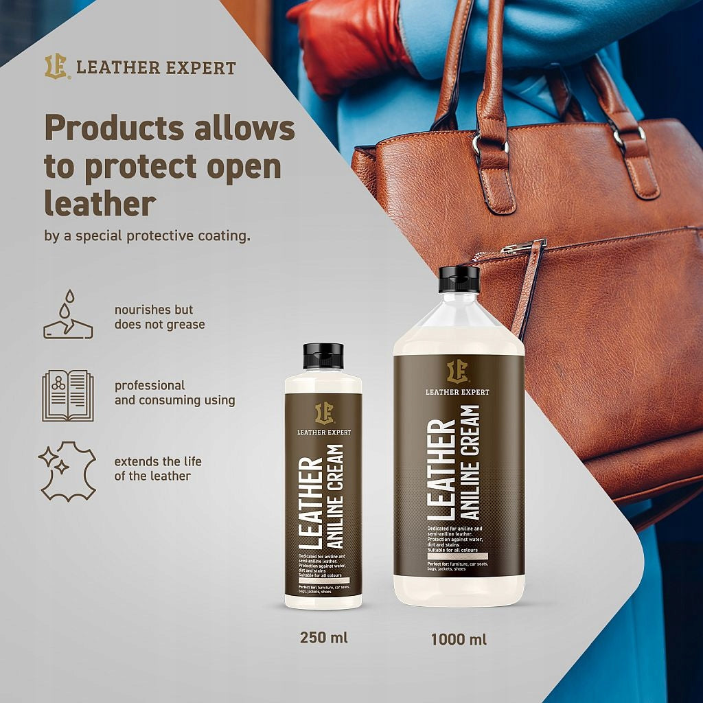 Leather Expert Aniline Cream Conditioner for open skin - aniline 250ml EAN (GTIN) 5905143260678