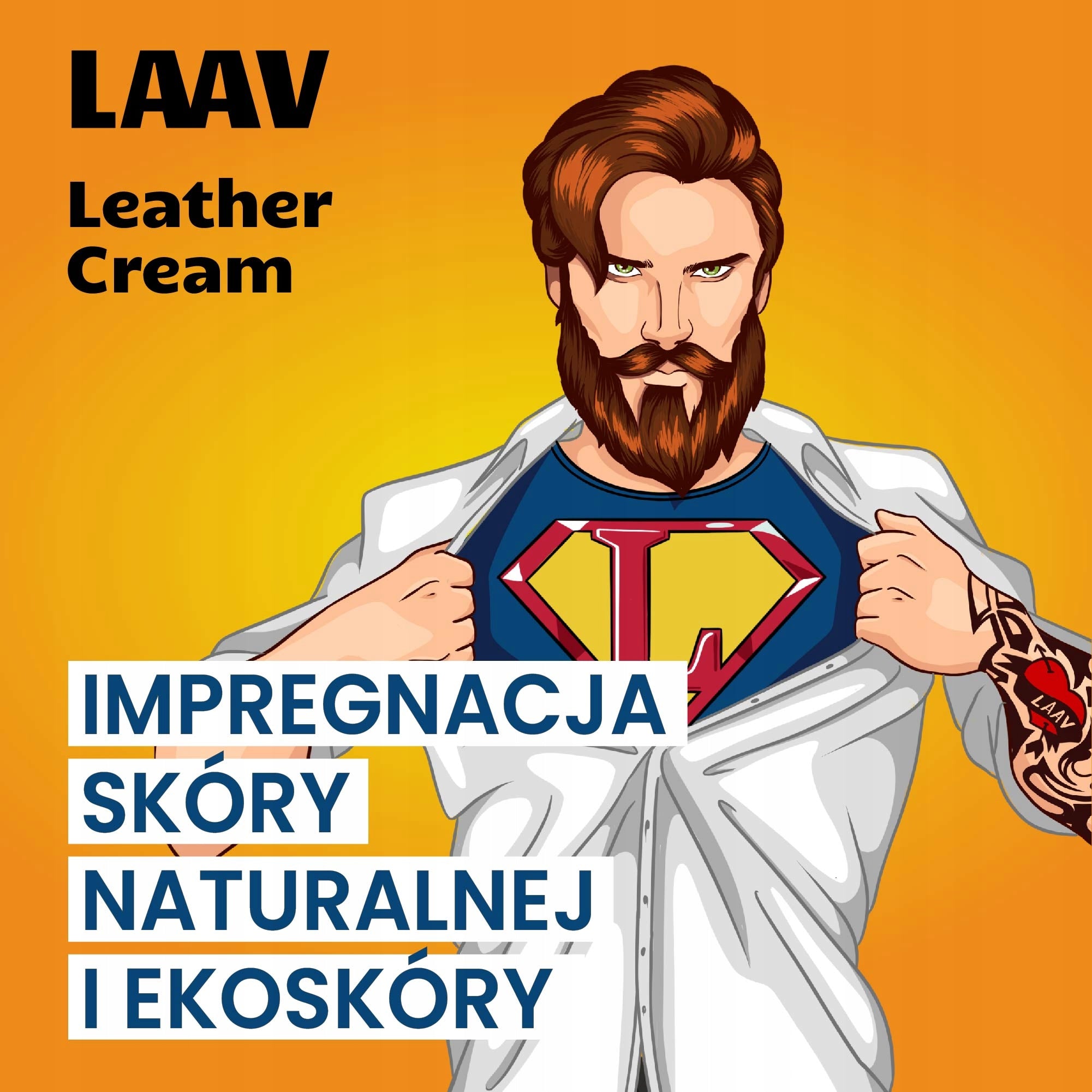 Leather Impregnation and Care Milk LAAV Leather Cream 250 ml Manufacturer's catalog number LALCR250