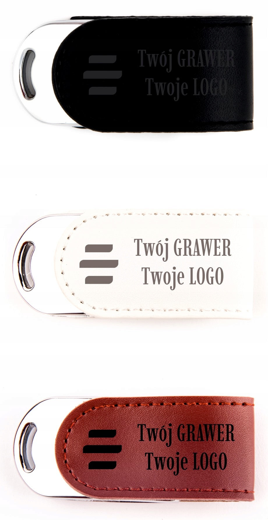Leather Pendrive 128GB USB 3.0 3 COLORS ENGRAVING BAPTISM WEDDING COMMUNION Brand MemoRabbit