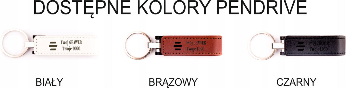Leather Pendrive Keychain 16GB USB 3.0 ENGRAVING BAPTISM WEDDING COMMUNION NAMES Color multicolor