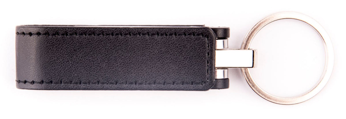 Leather Pendrive Keychain Black 16 GB usb 3.0 data