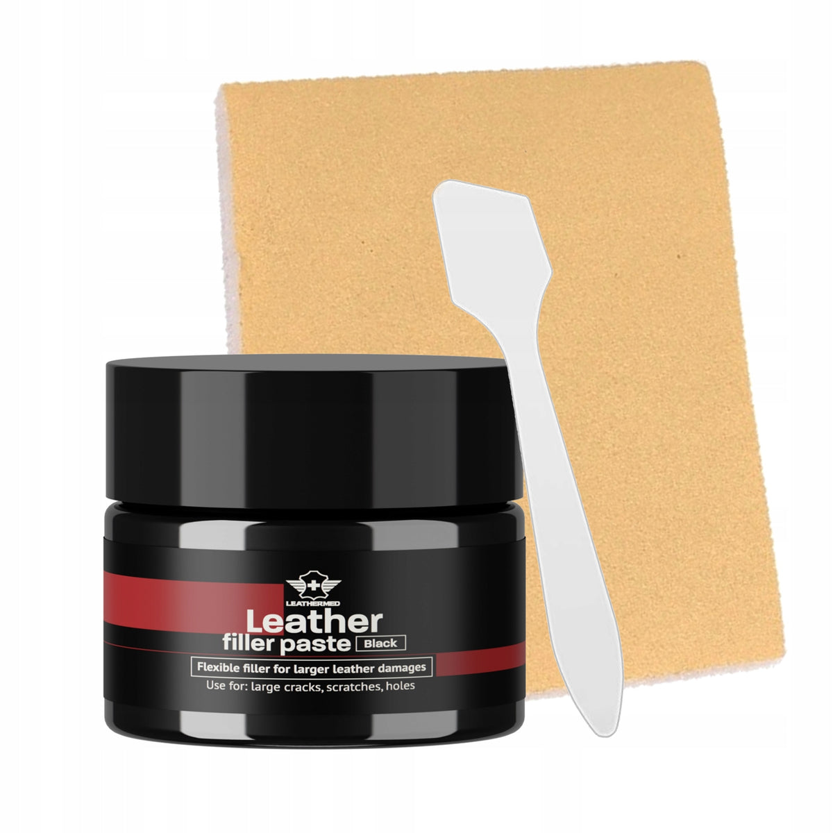 Leather Restoration Filler Leather Upholstery 25ml BLACK
