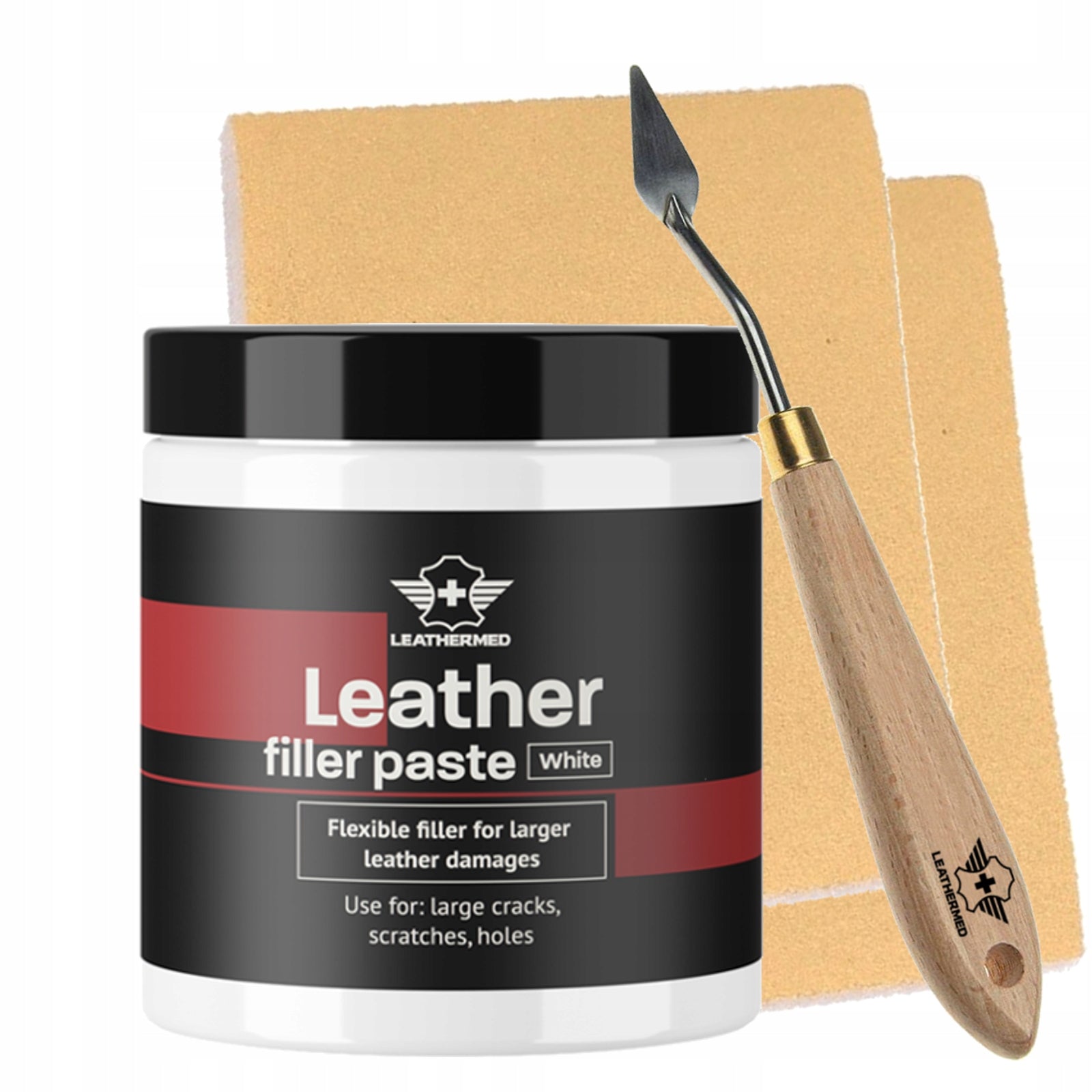 Leather Restoration Filler Spatulas Leather Upholstery 250ml