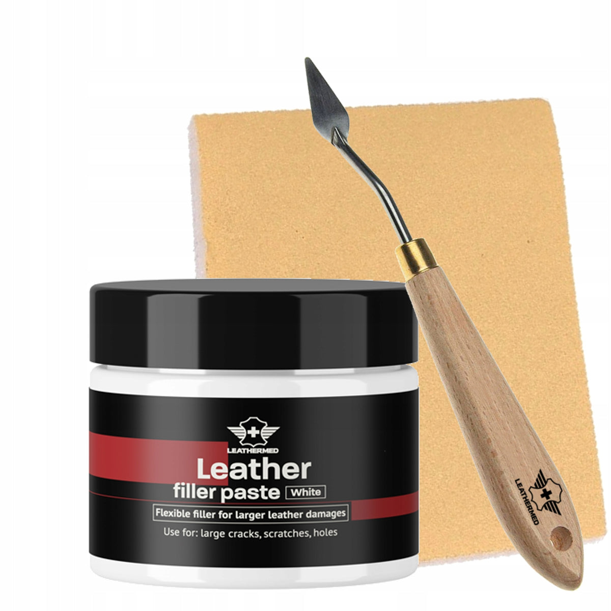 Leather Restoration Filler Spatulas Leather Upholstery 50ml