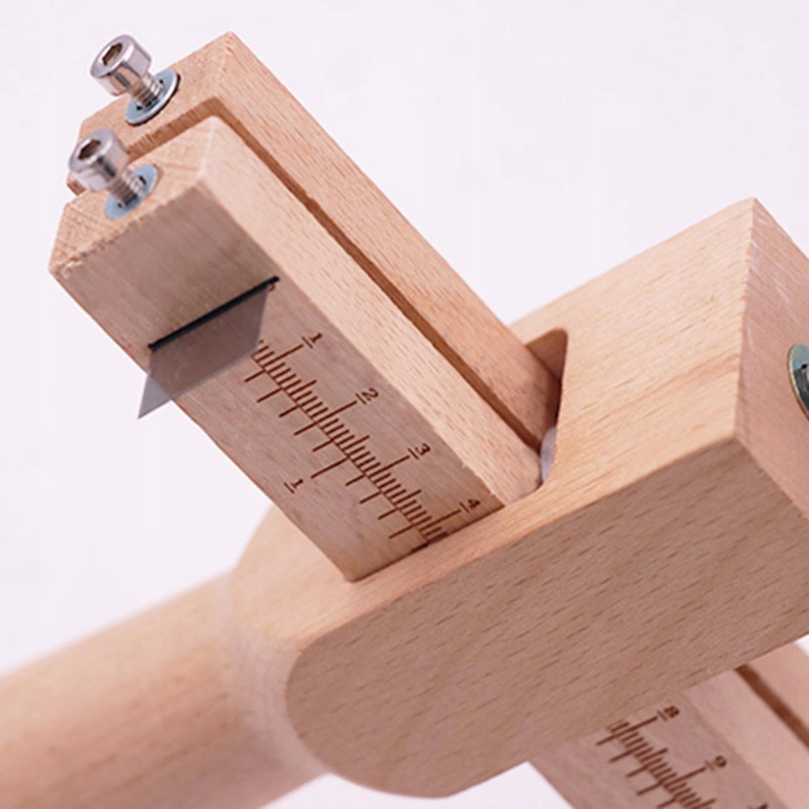 Leather Strap Cutter/ Adjustable with 5Pcs Blades Wooden Leather Craftool EAN (GTIN) 0784995890173