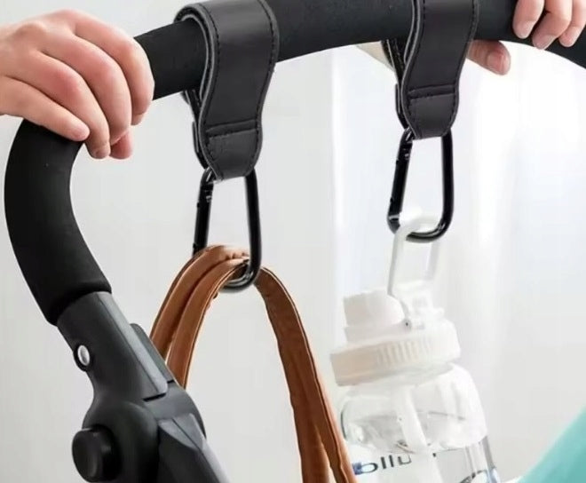 Leather Strong Handles Hooks Pendants for Stroller Shopping Bags 2pcs Manufacturer code M-550