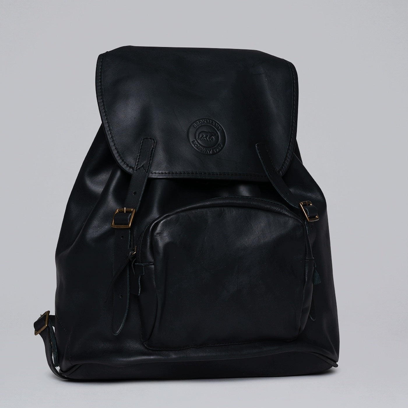Leather bag, Black - 30 L