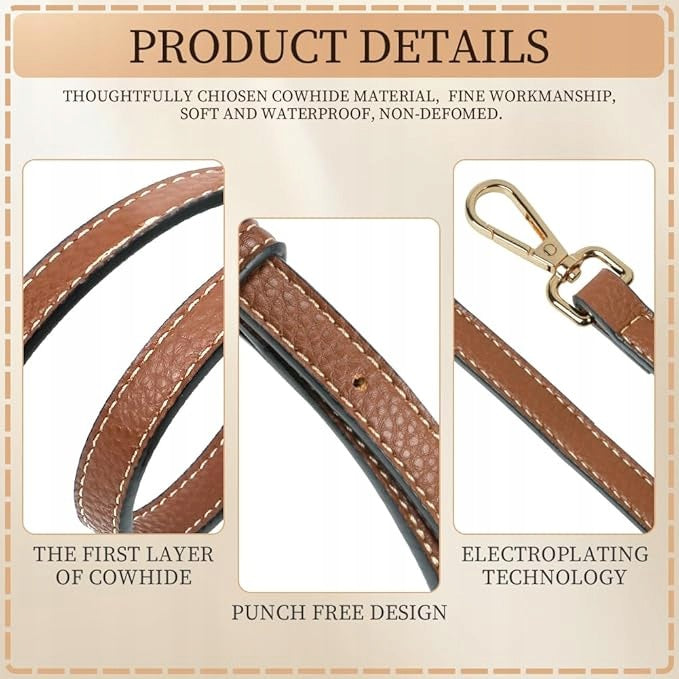 Leather bag strap adjustable for Longchamp mini home gift Brand no brand
