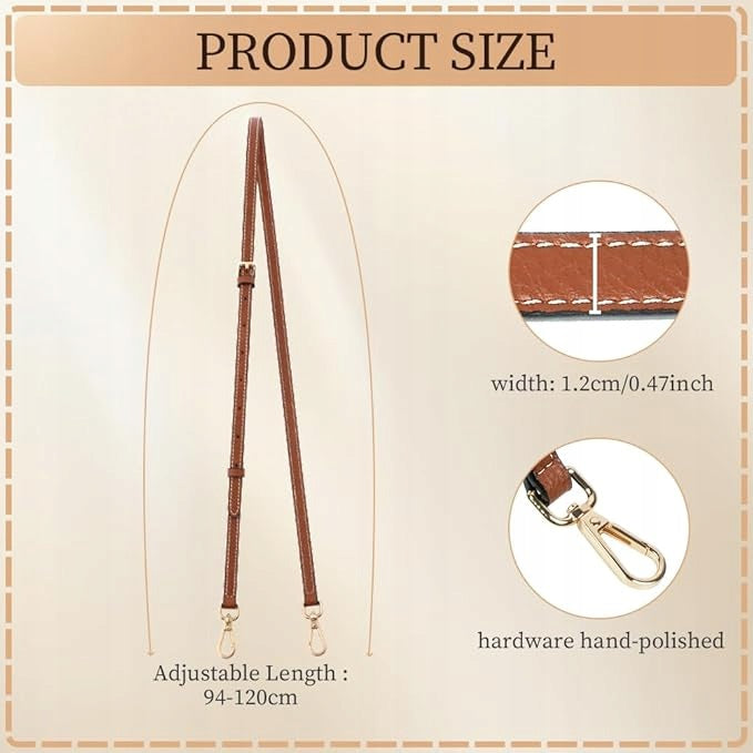 Leather bag strap adjustable for Longchamp mini home gift Manufacturer code Bez marki