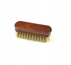 Leather brush natural bristles SHORT