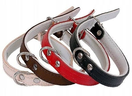 Leather dog collar 30 mm x 70 cm
