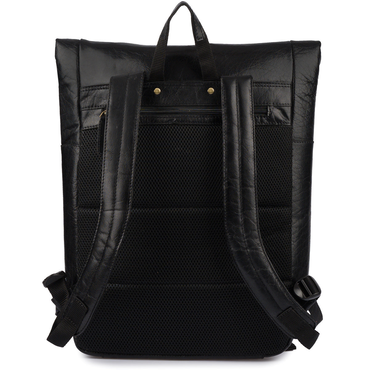 Leather laptop backpack 15,6 business large A4 roomy black Beltimore Packaging status original