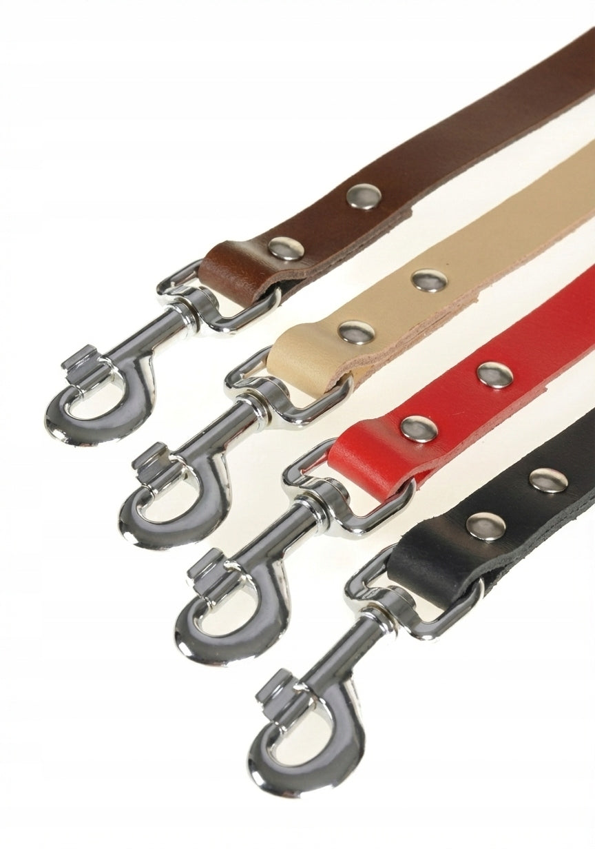 Leather leash adjustable for dog 12mm/200cm 4 colors Manufacturer code 12mm