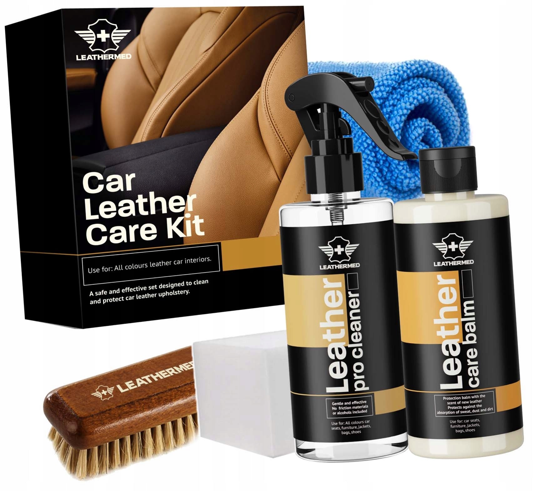 Leather leather upholstery cleaning kit 2x250 ml