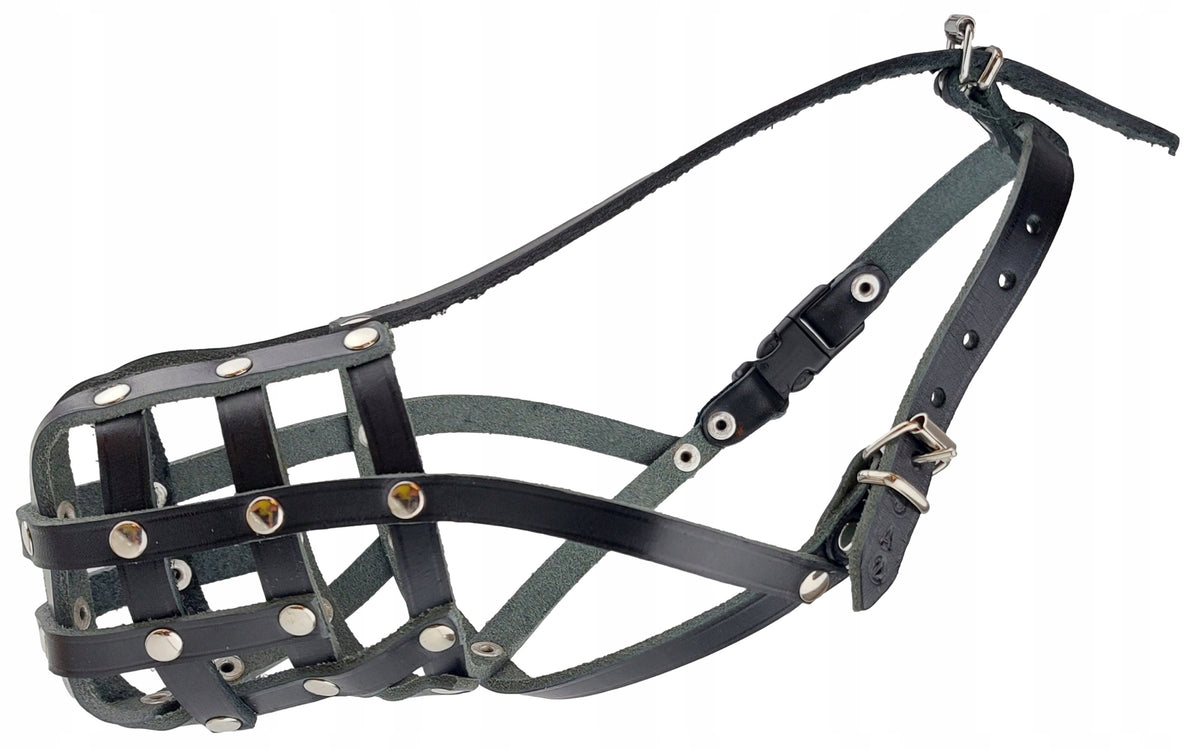 Leather muzzle for Dog Champion Dachshund JA5 23/9cm