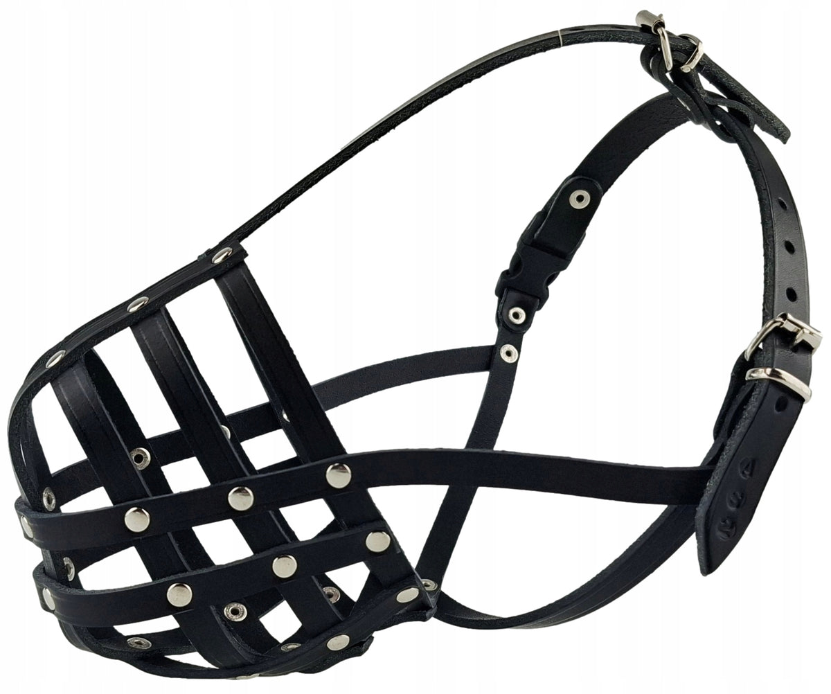 Leather muzzle for Dog Champion Stafford AS1 30/7cm