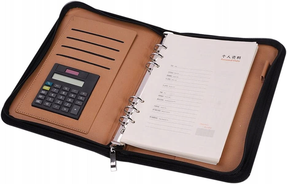 Leather portfolio PU-Document A5 A6 A6 Business