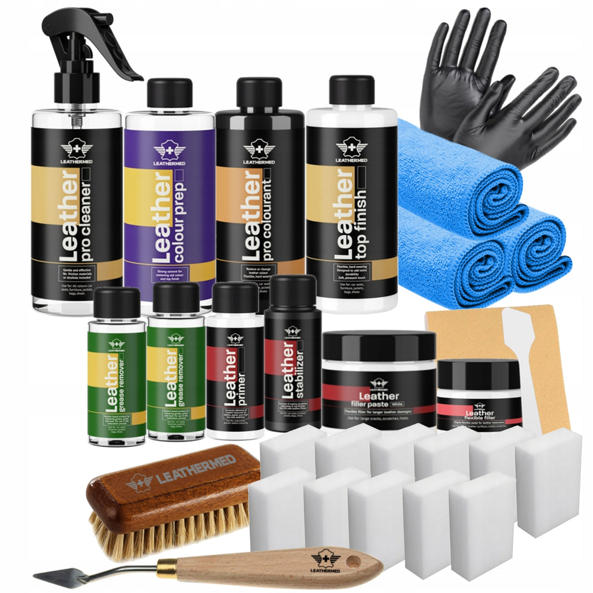 Leather repair kit leather upholstery renovation two armchairs