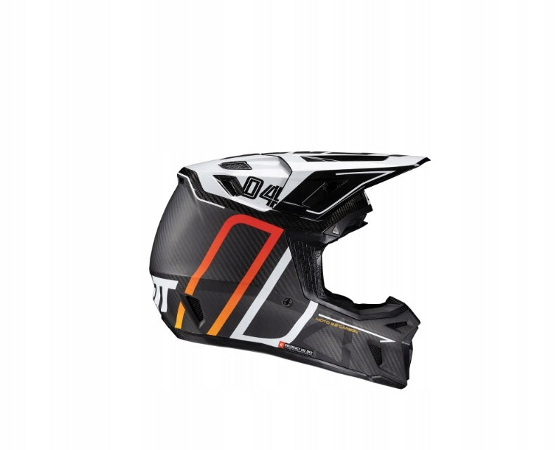 Leatt Helmet Moto 9.5 Carbon White V25 M cross enduro Manufacturer's catalog number 1025100122