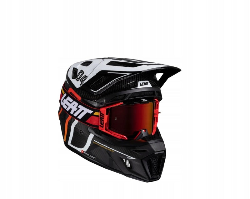Leatt Helmet Moto 9.5 Carbon White V25 M cross enduro