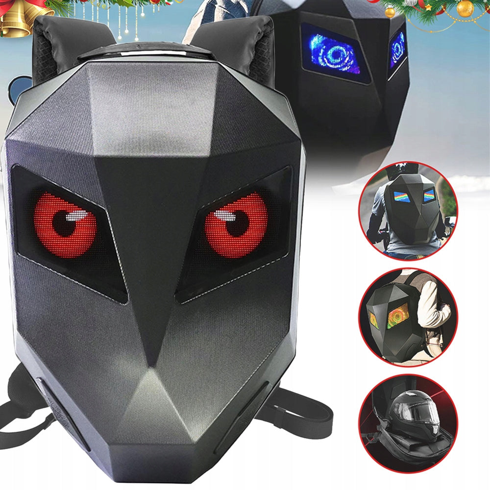 Led Motorcycle Backpack, Waterproof, DIY Backpack, BT Travel Bag