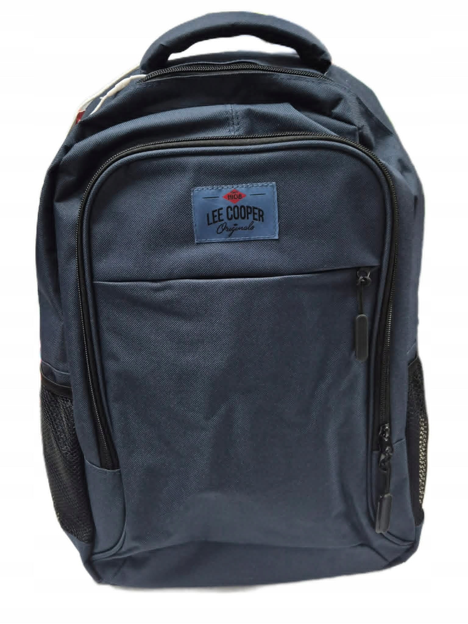 Lee Cooper city school backpack navy blue