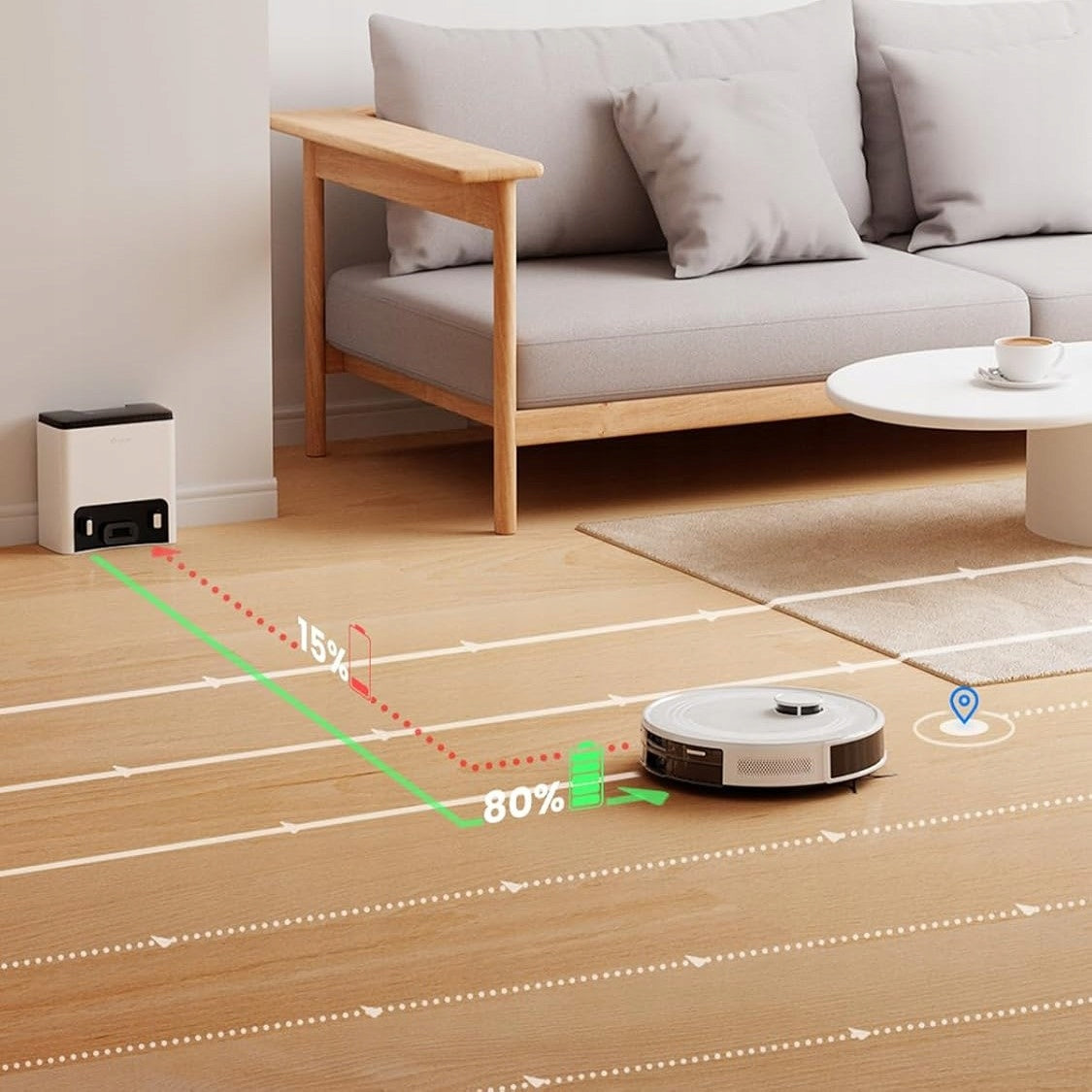 Lefant M2 Pro Best Robot Vacuum Mop 6000Pa Smart Mapping Auto Dock 60 Days Brand Lefant