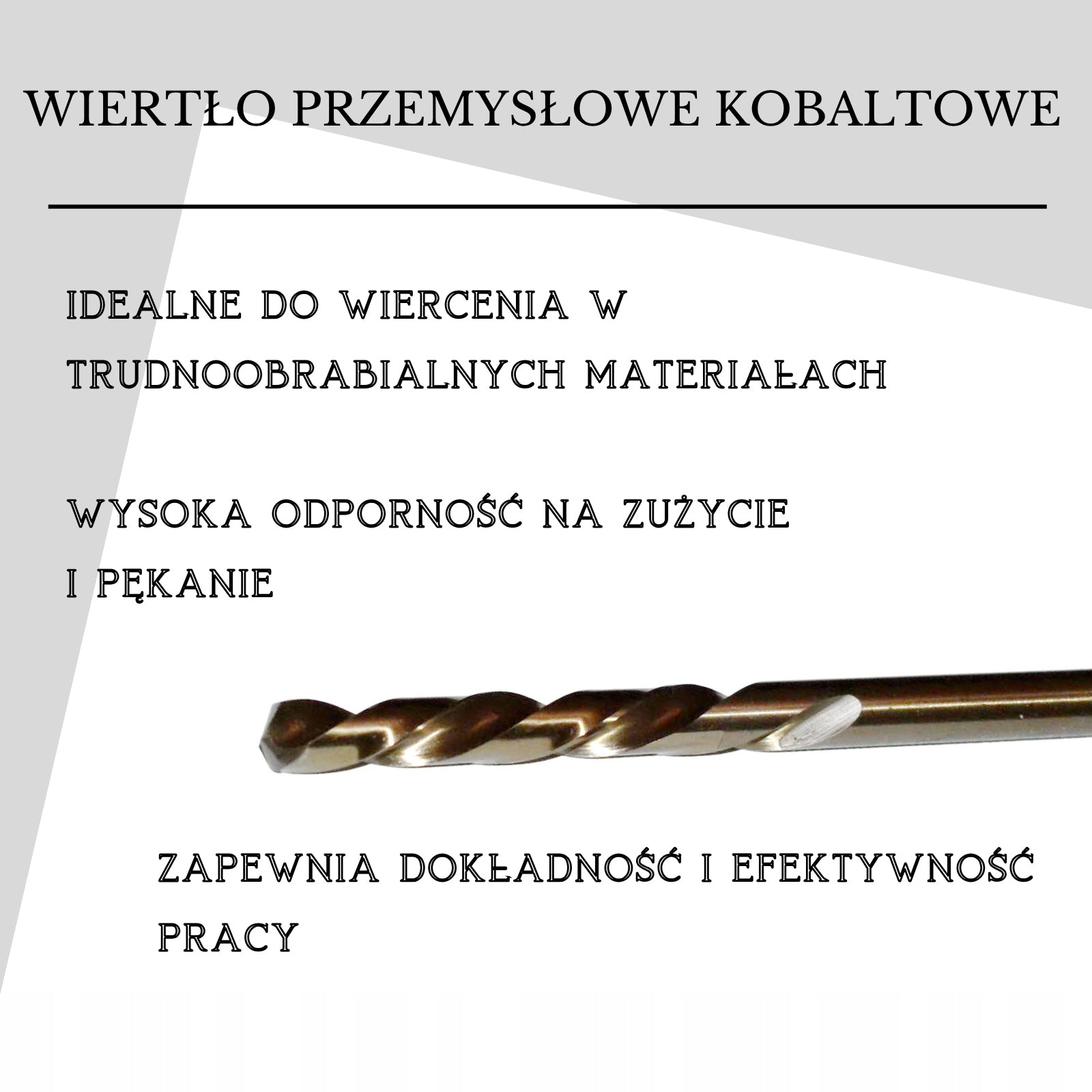 Left-handed cobalt drill bit 4,0 mm. HSSCo - for removing broken screws Manufacturer code 10101448