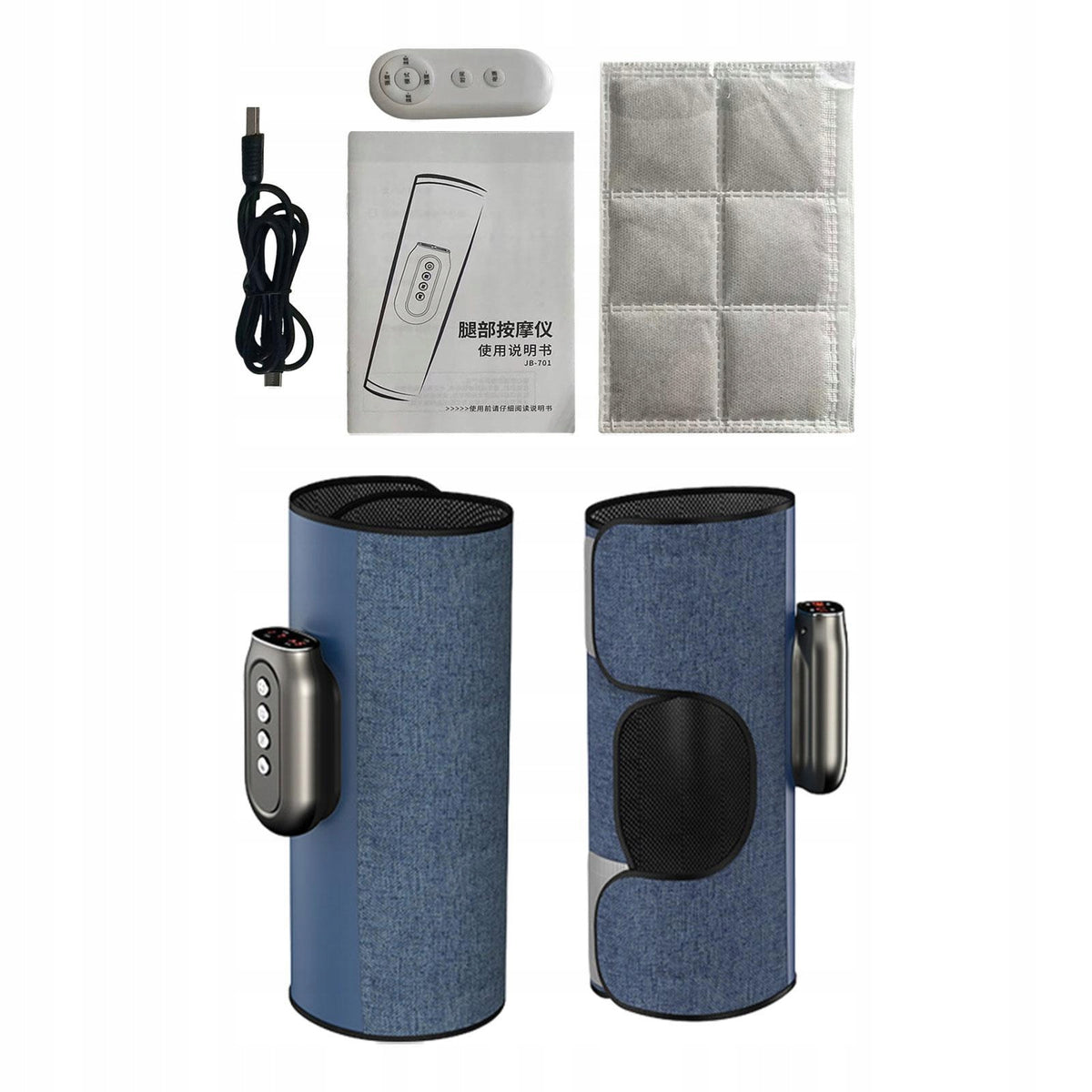 Leg Calf Massager Air Compression Rechargeable Cordless Remote Control