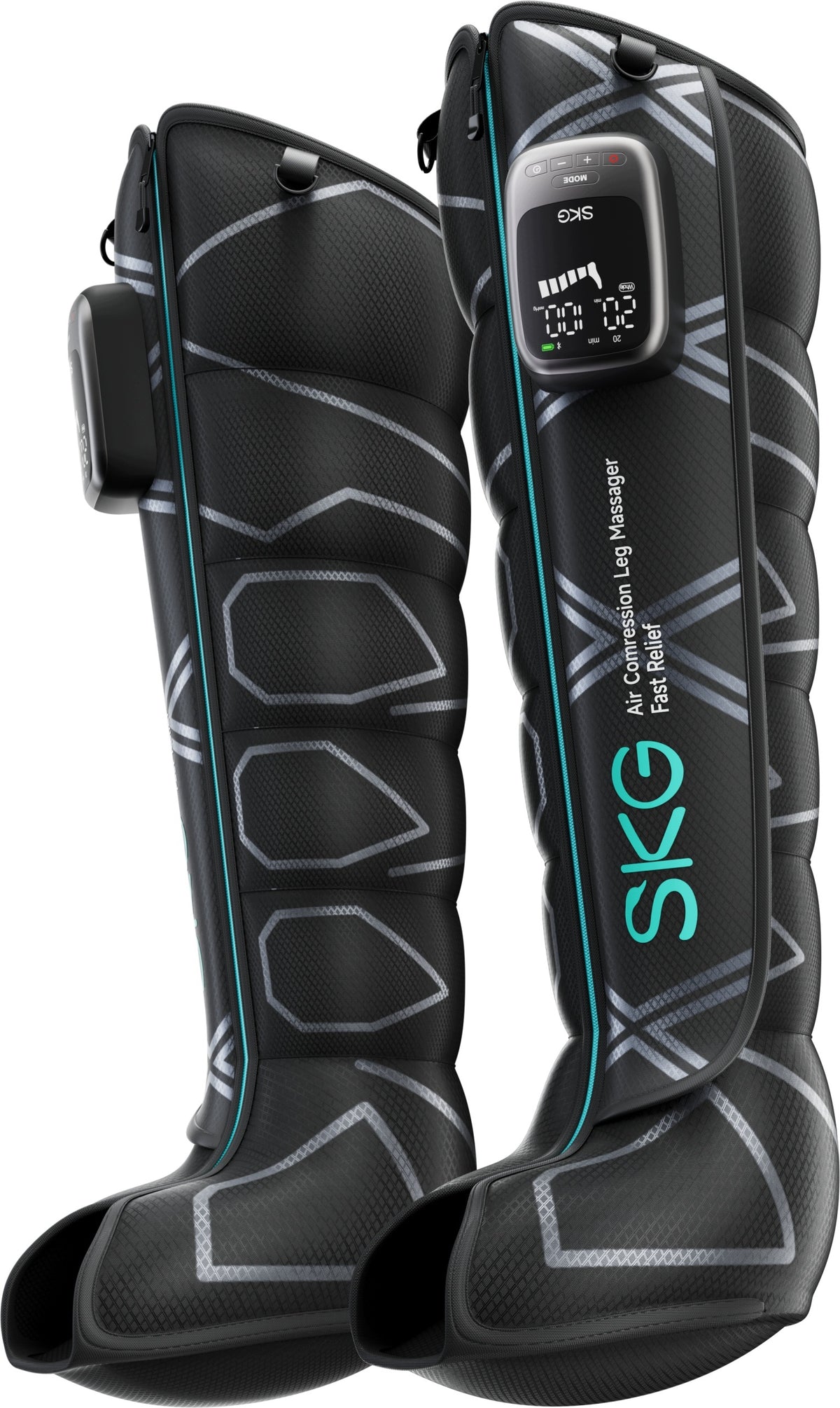 Leg lymphatic massager SKG YY-A01L drainage, compression, heated L black