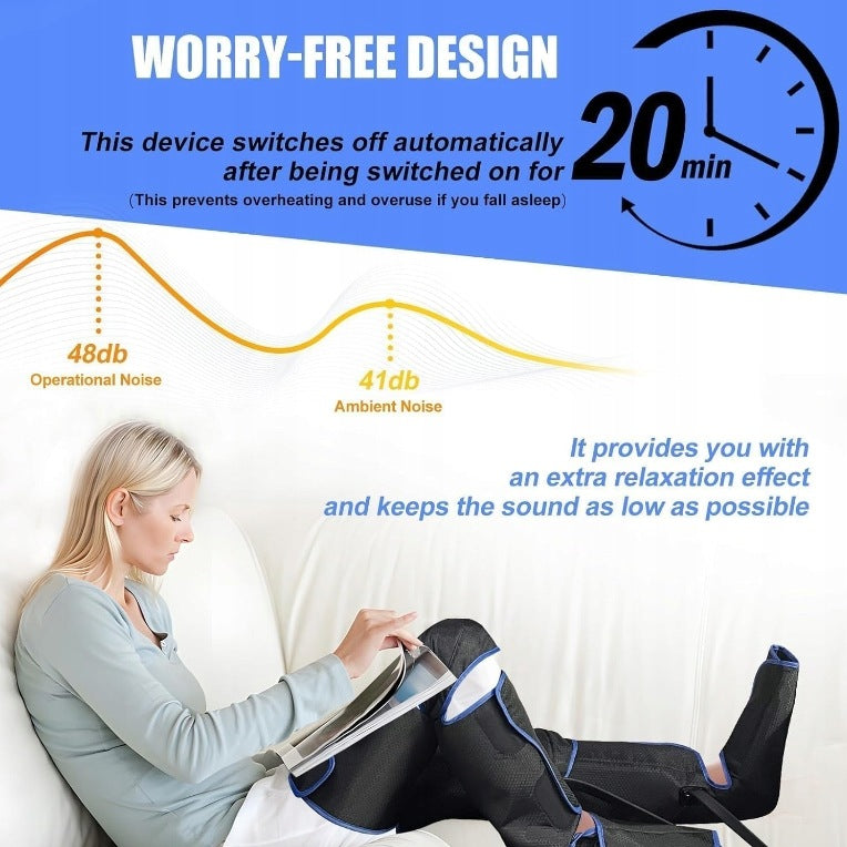 Leg massager; full-leg massage, featuring adjustable extension straps Brand no brand