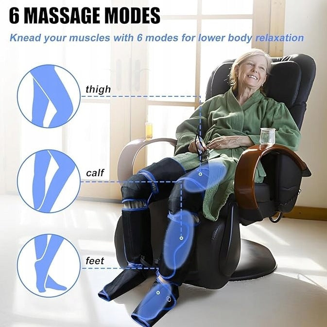 Leg massager; full-leg massage, featuring adjustable extension straps Manufacturer code 13375032775