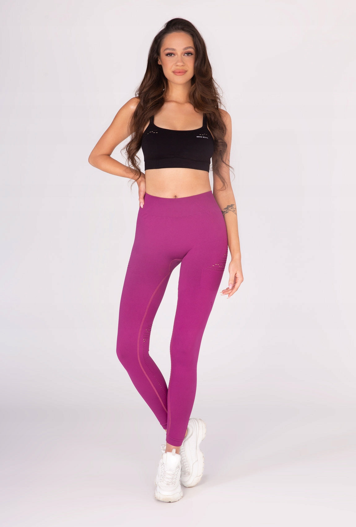 Tamprės moterims Gatta Active Leggings Fitness GA, rožinės
