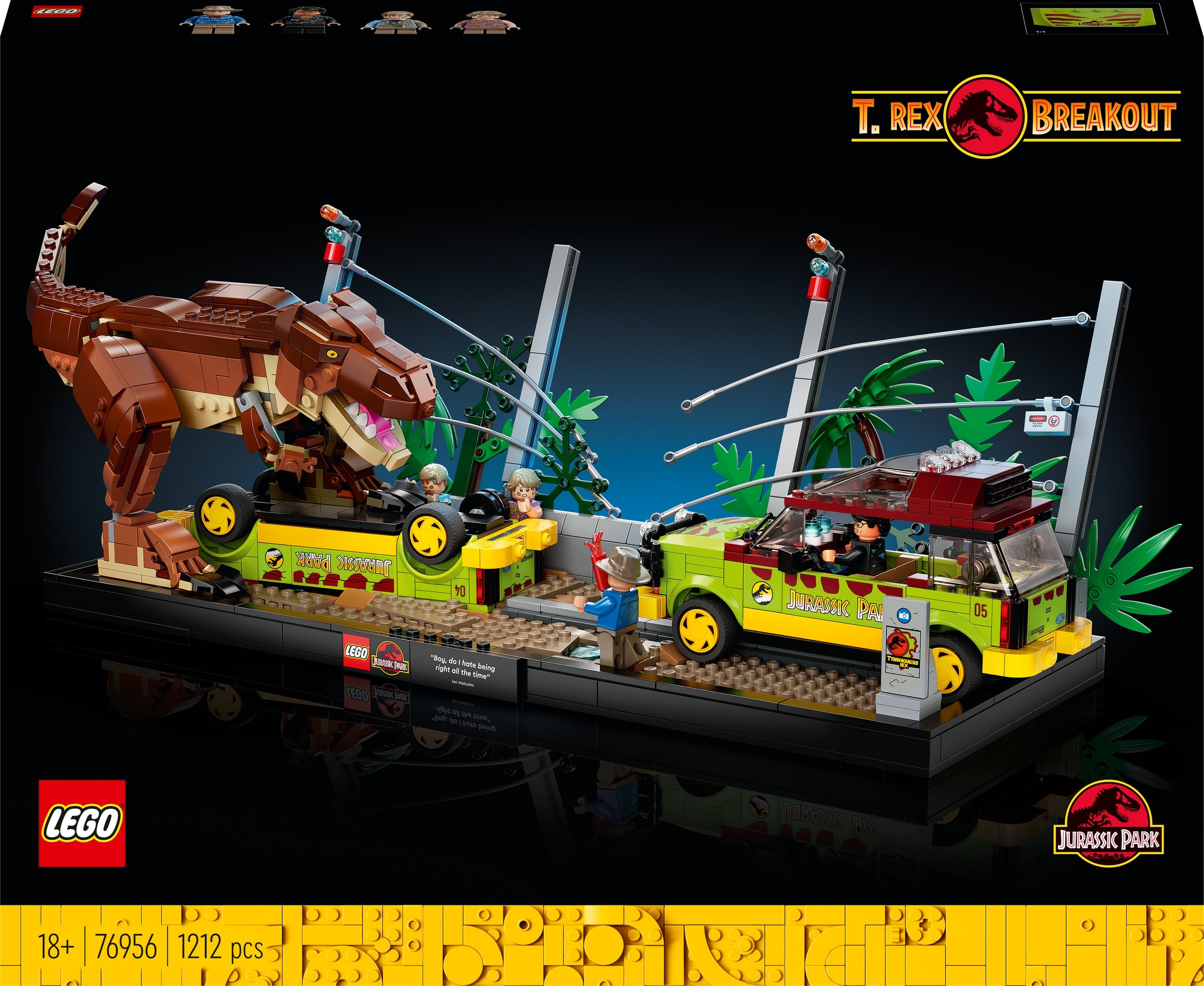Lego Jurassic World T-Rex na útěku 76956 (((( promáčklá krabice )))) Product number 76956