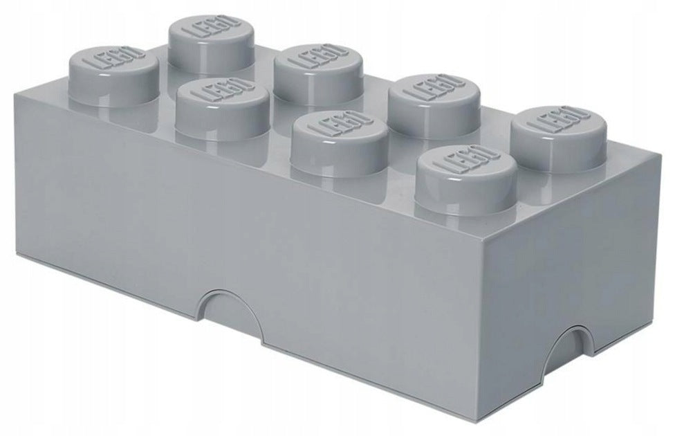 Lego container brick eight grey light