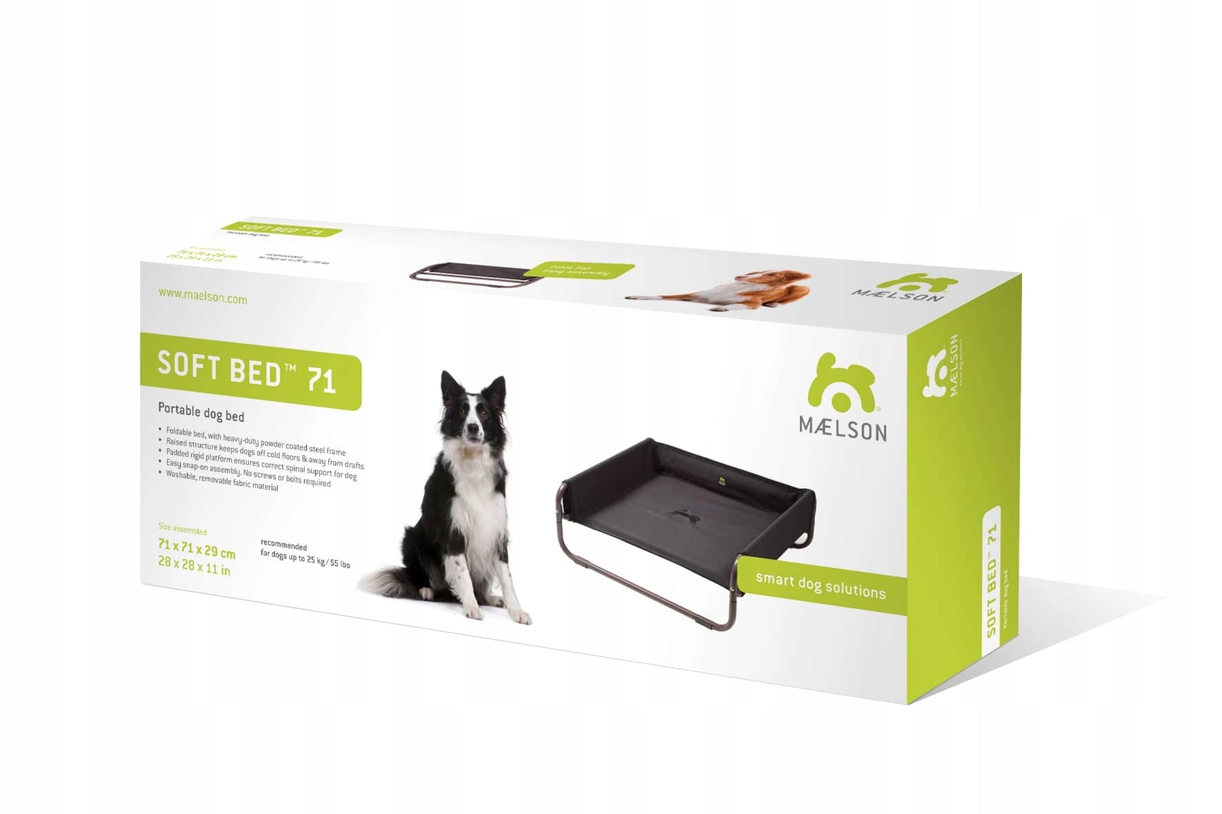 Hundebett Maelson, grau 