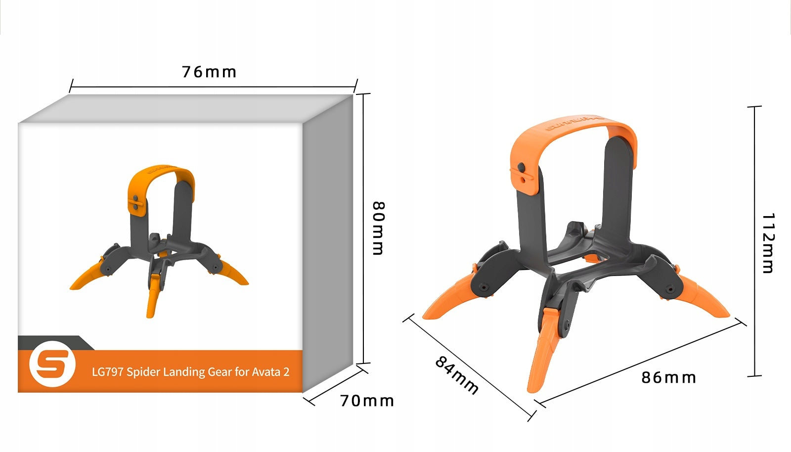 Legs Elevation Base Chassis Elevation for DJI AVATA 2 Drone Packaging status original