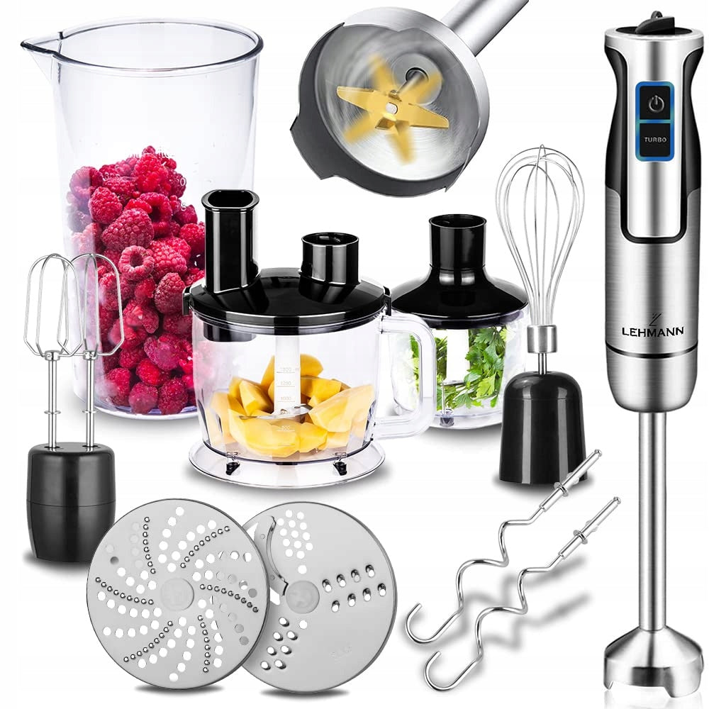 Lehmann hand blender Chopsui 1200W turbo 8 gears silver