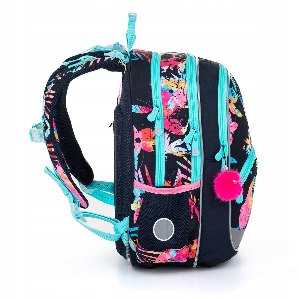 Schulrucksack Topgal, schwarz/blau 