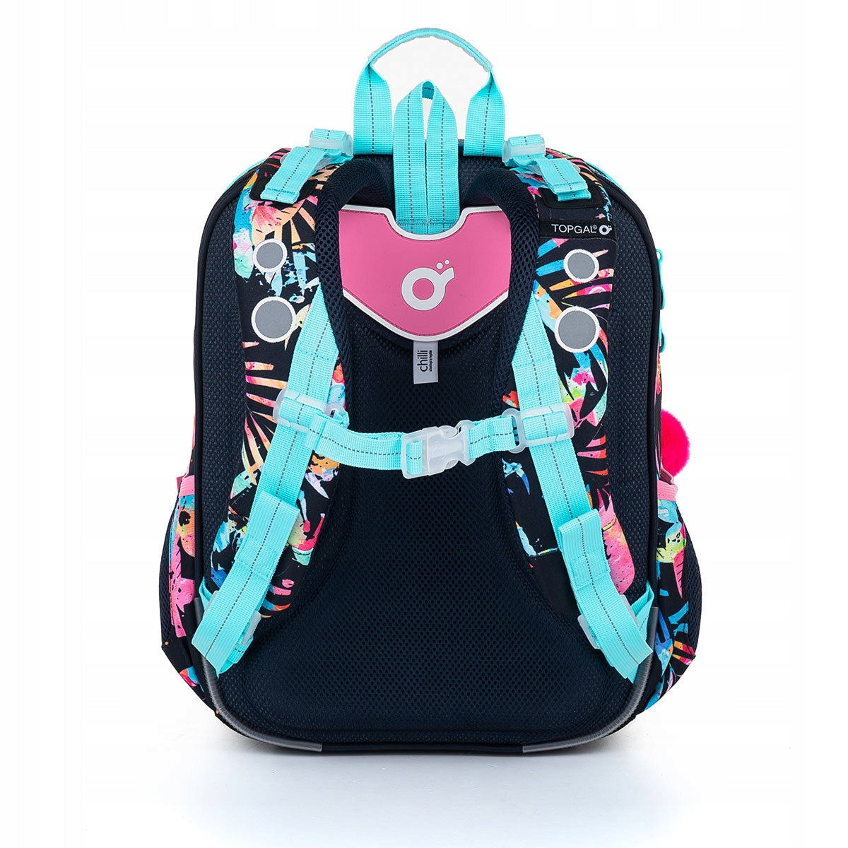 Schulrucksack Topgal, schwarz/blau 