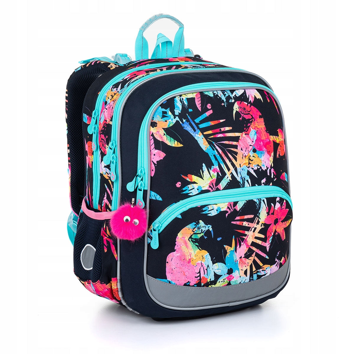 Schulrucksack Topgal, schwarz/blau 