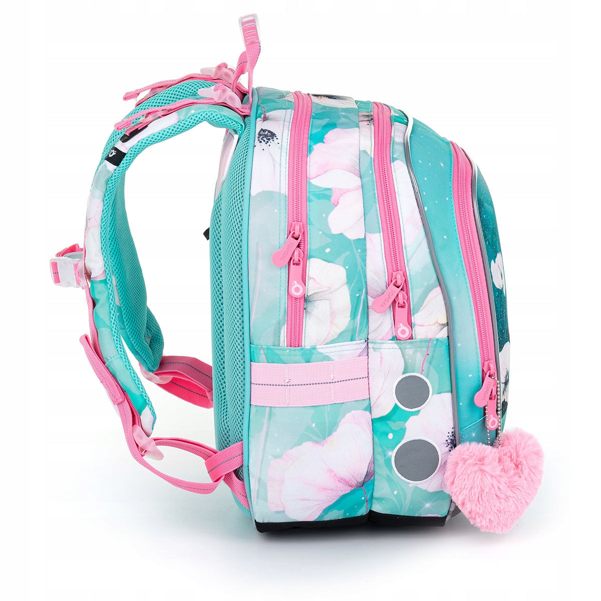 Schulrucksack Topgal, grün/rosa 