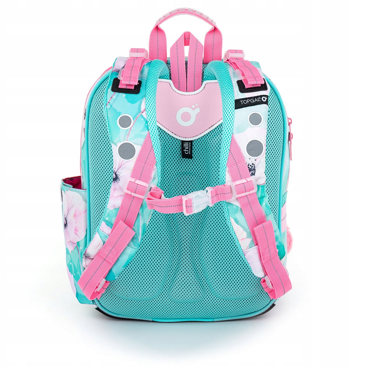 Schulrucksack Topgal, grün/rosa 